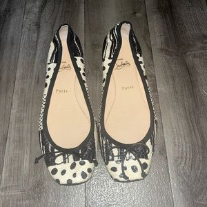 Christian Louboutin Mamadrague Square Toed Ballet Flats Size 41.5